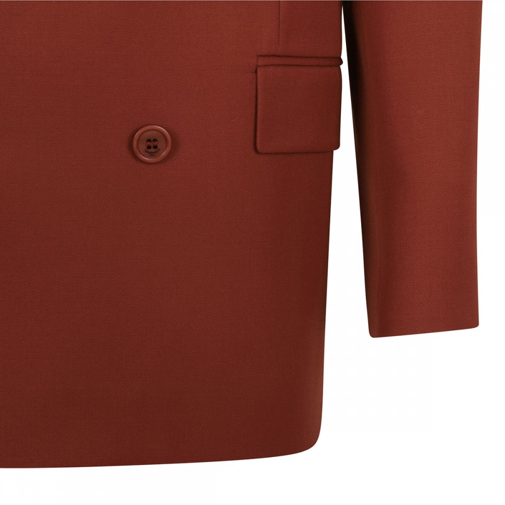 Double-breasted wool jacket