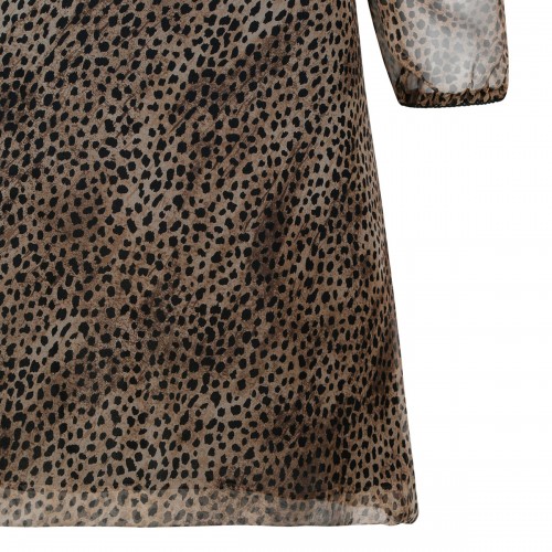 Leopard silk mini dress 2