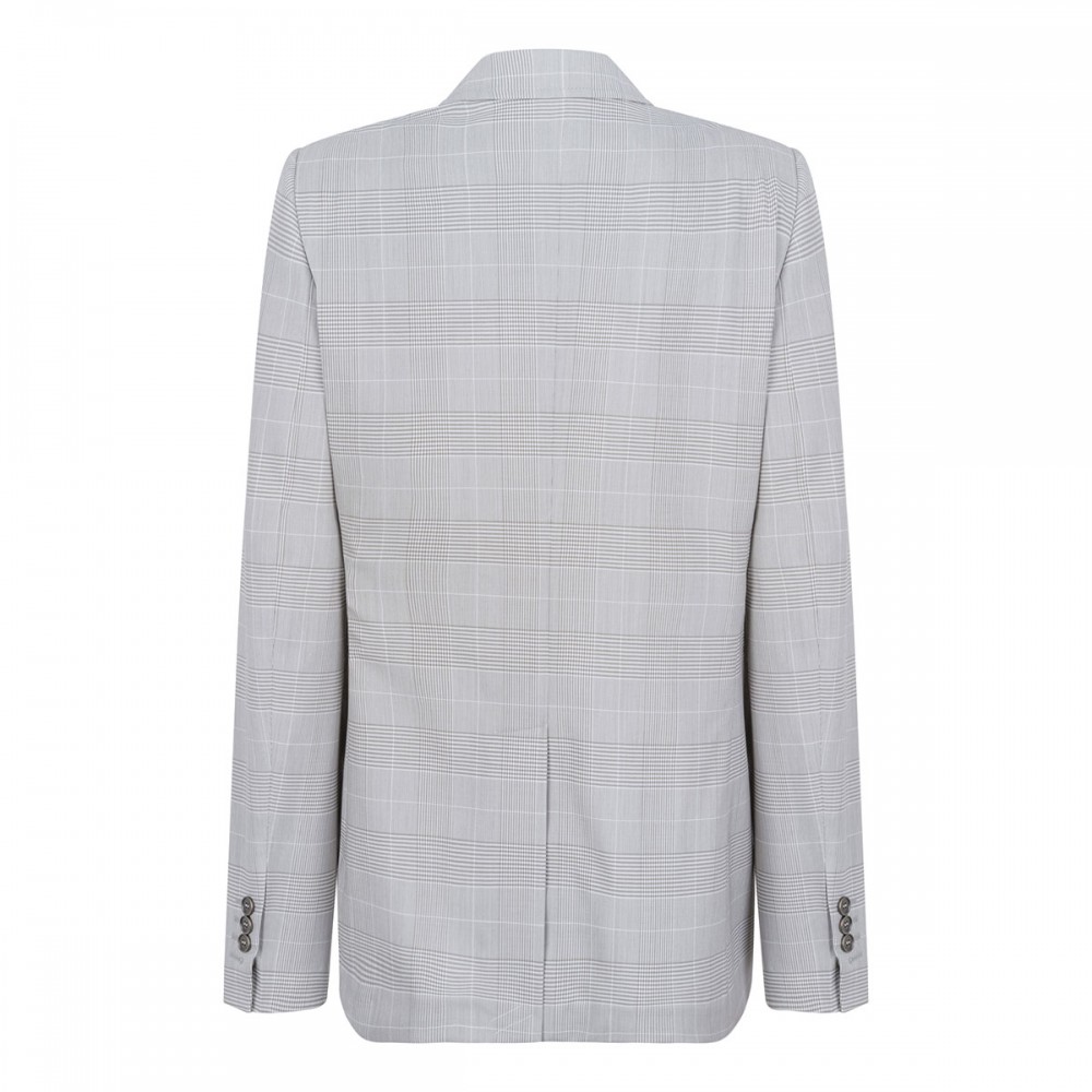 Reva check wool blazer