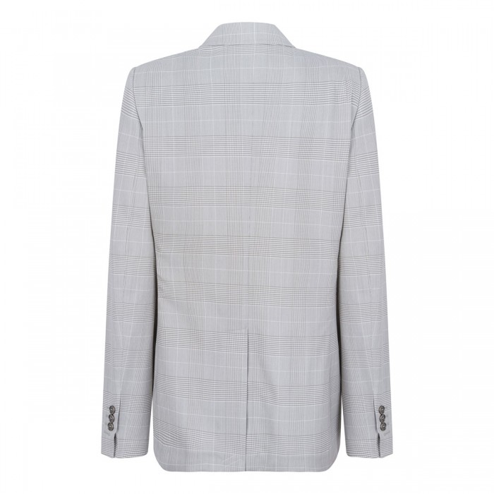 Reva check wool blazer