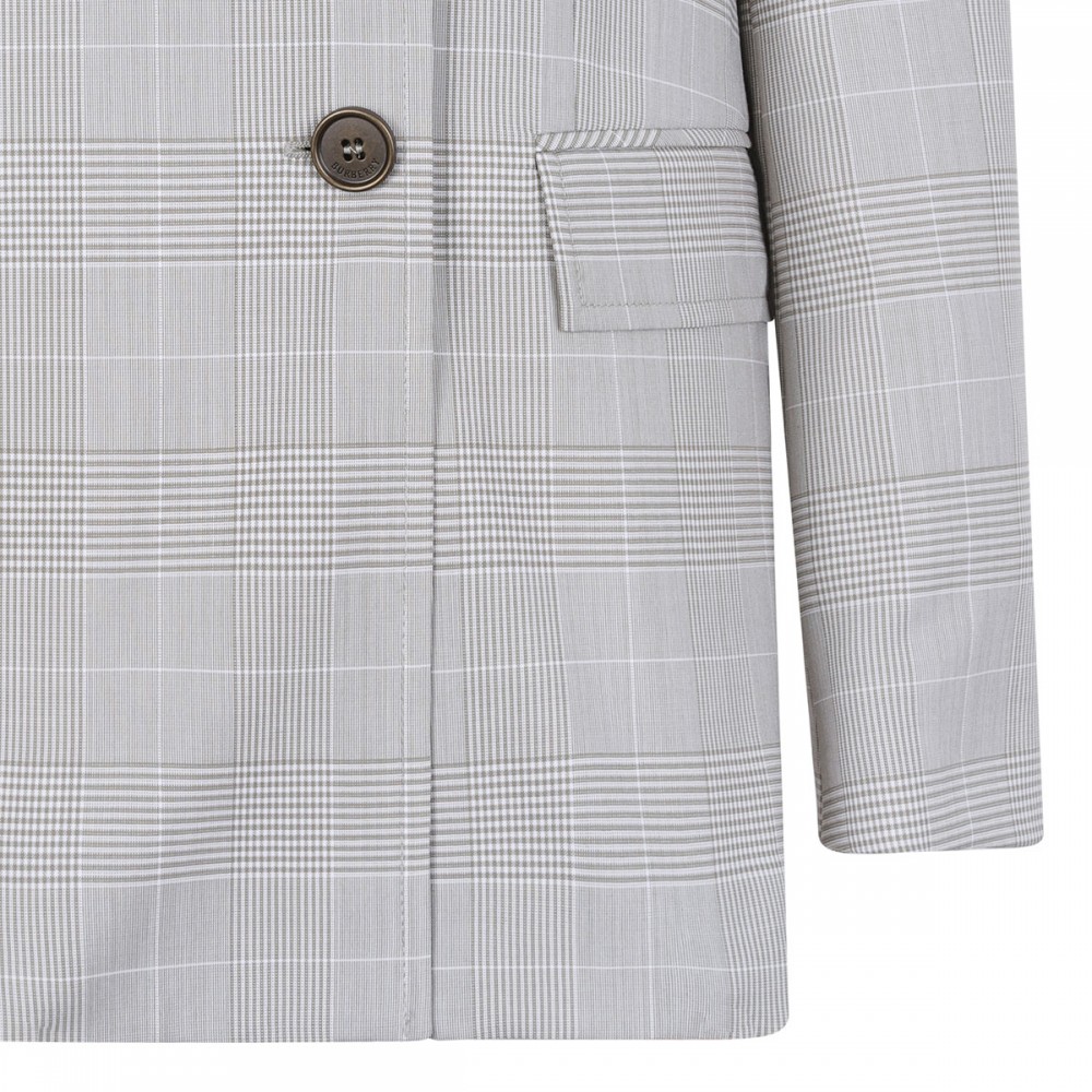 Reva check wool blazer