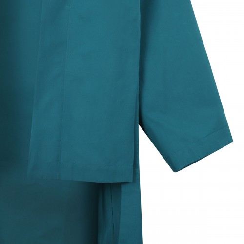 Asymmetric poplin coat 2