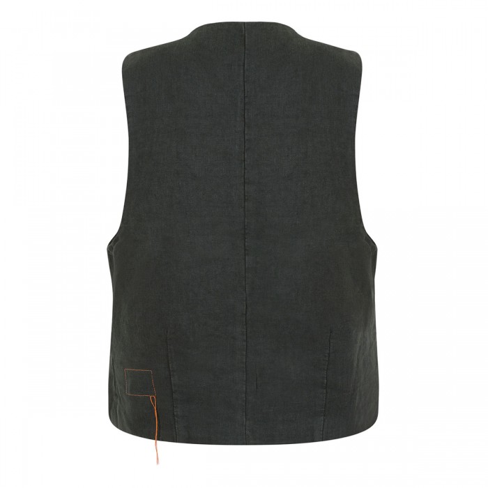 Demi linen tailored vest