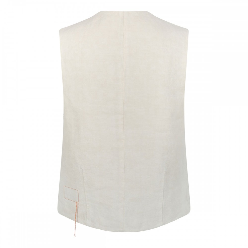 Demi linen tailored vest