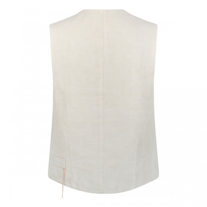 Demi linen tailored vest