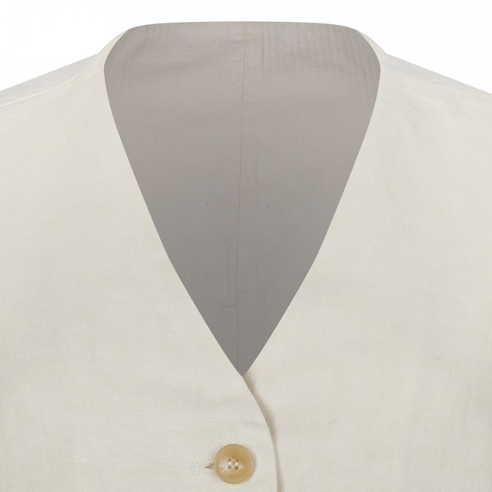Demi linen tailored vest