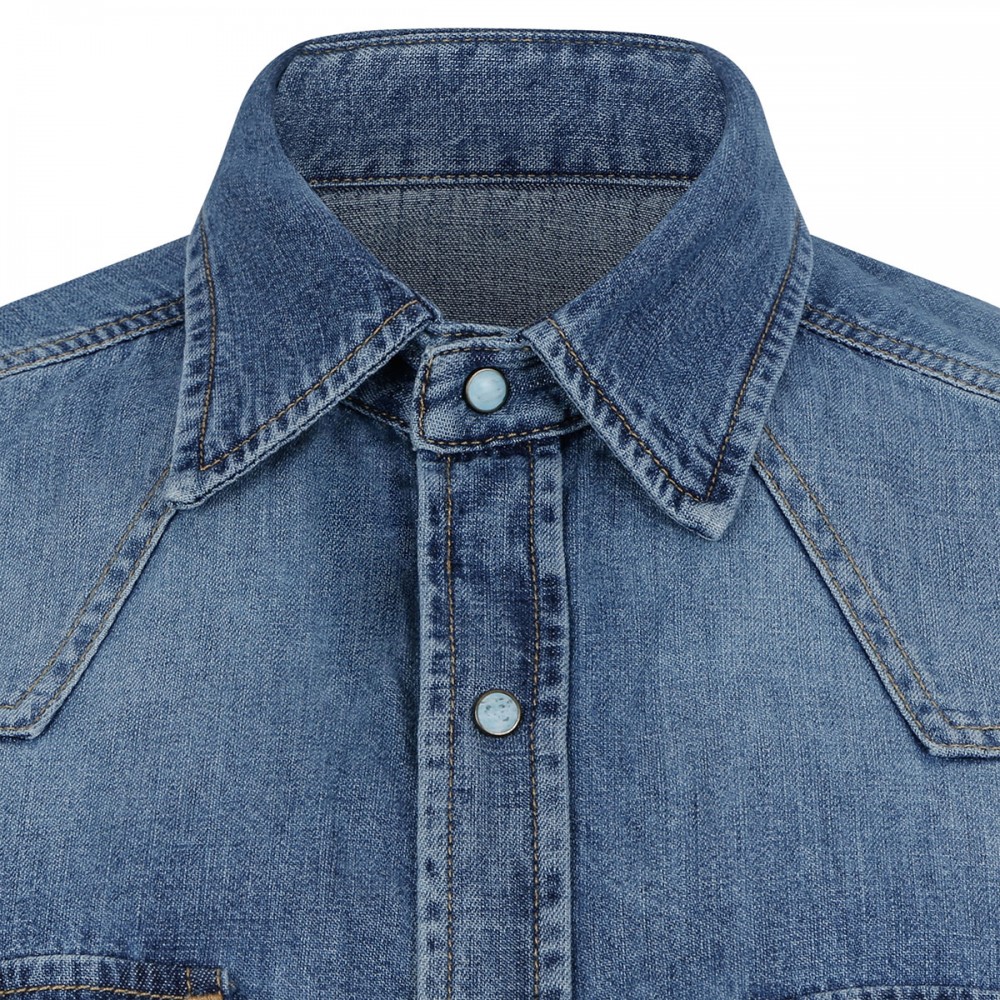 Ntex denim western shirt