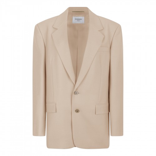 Single-breasted wool and...