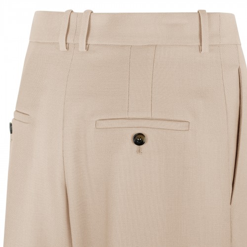 Beige wool and silk blend... 2