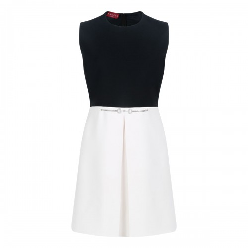 Cady and crepe mini dress