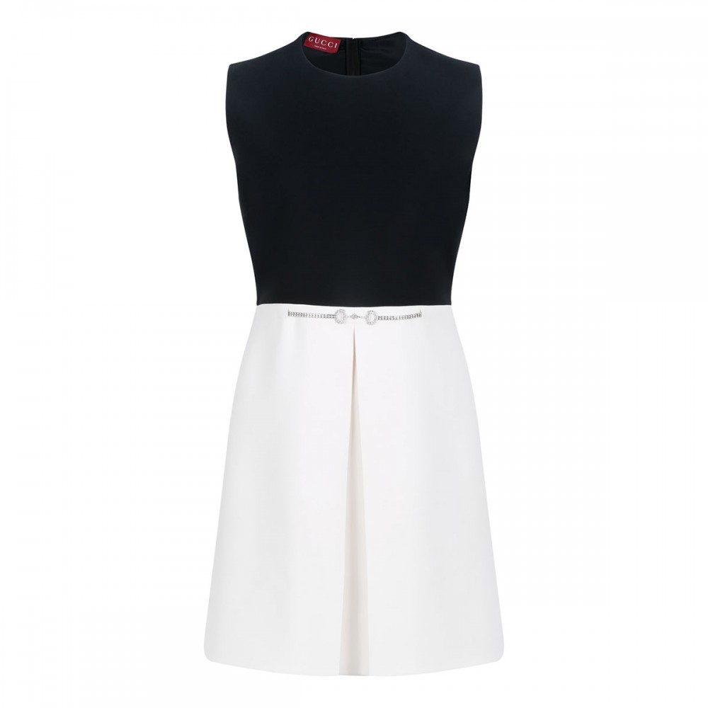 Cady and crepe mini dress