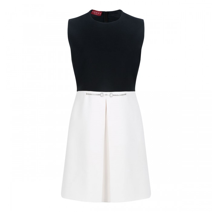 Cady and crepe mini dress