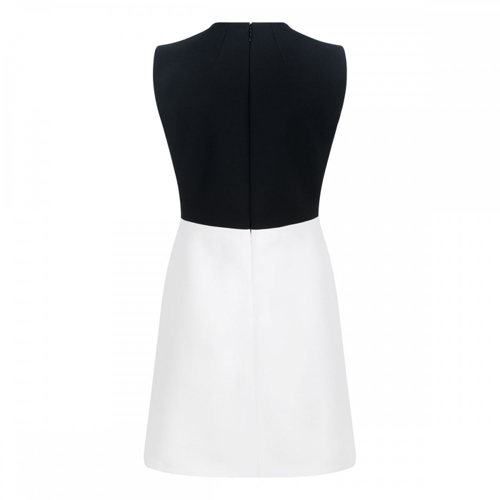 Cady and crepe mini dress