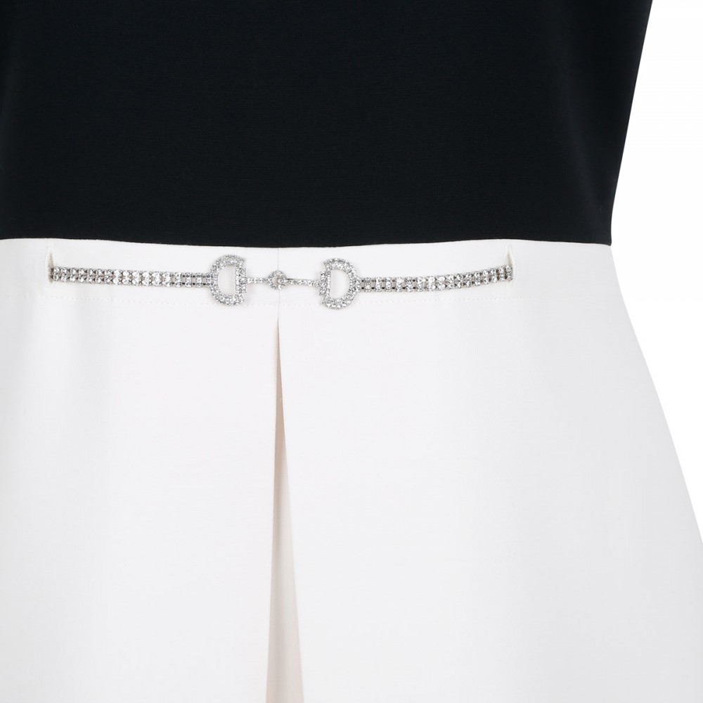 Cady and crepe mini dress