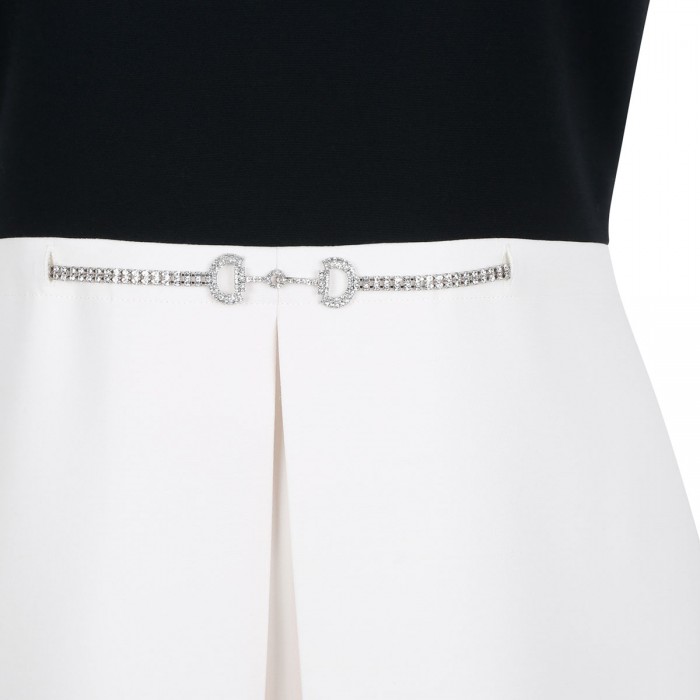 Cady and crepe mini dress