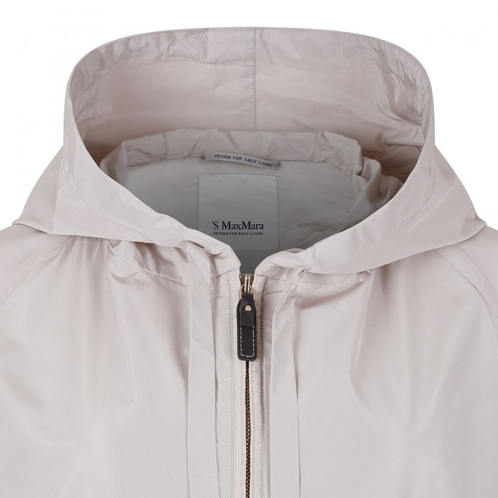 Cammeo water-repellent taffeta short jacket