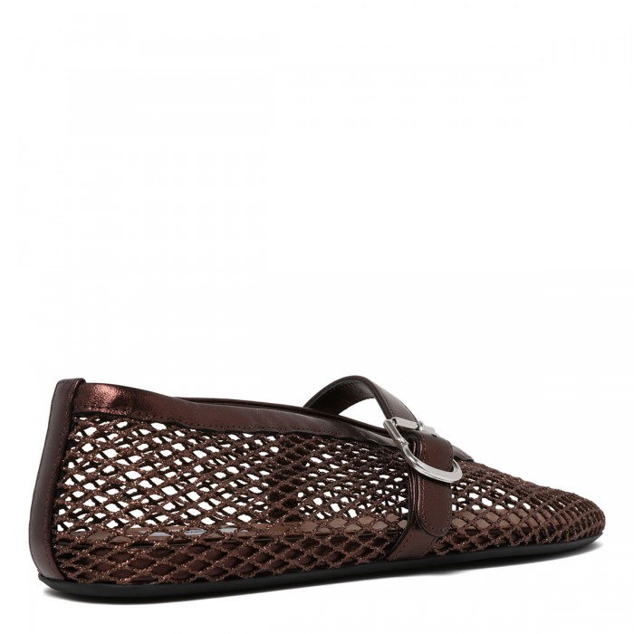 Fishnet ballet flats