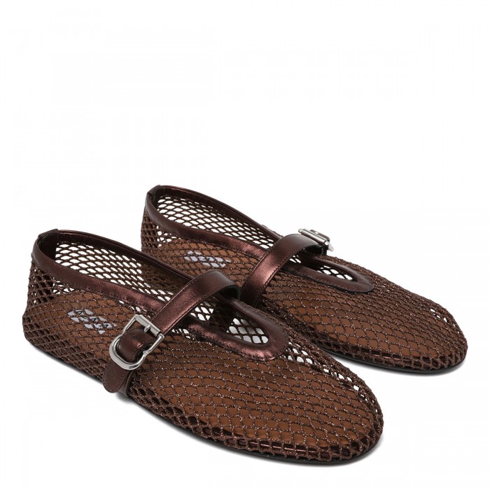 Fishnet ballet flats