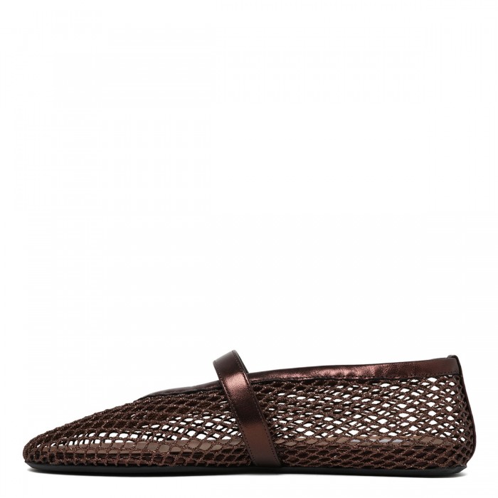 Fishnet ballet flats