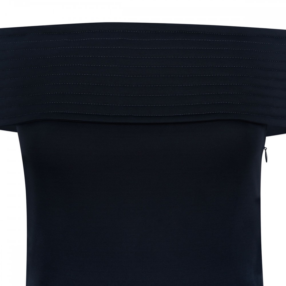 Bandeau fluid jersey dress