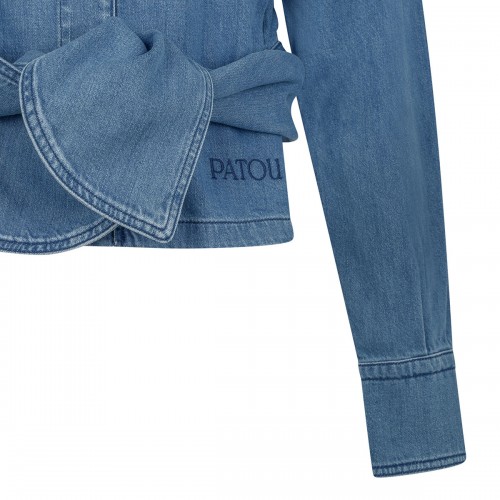 Cotton blend knotted shirt 2