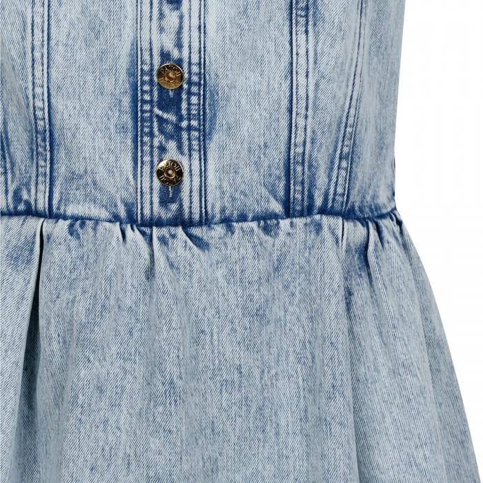 Denim corset mini dress