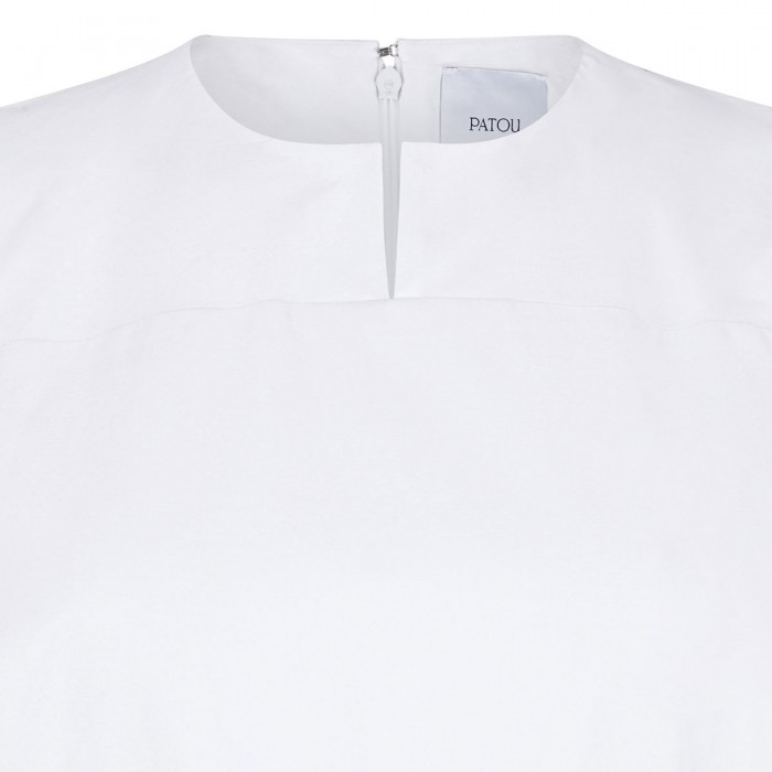 Organic cotton knotted midi dress