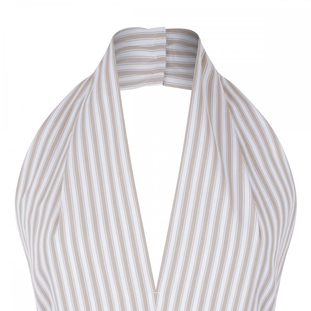 Halterneck knot midi dress