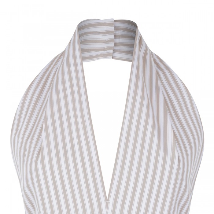 Halterneck knot midi dress