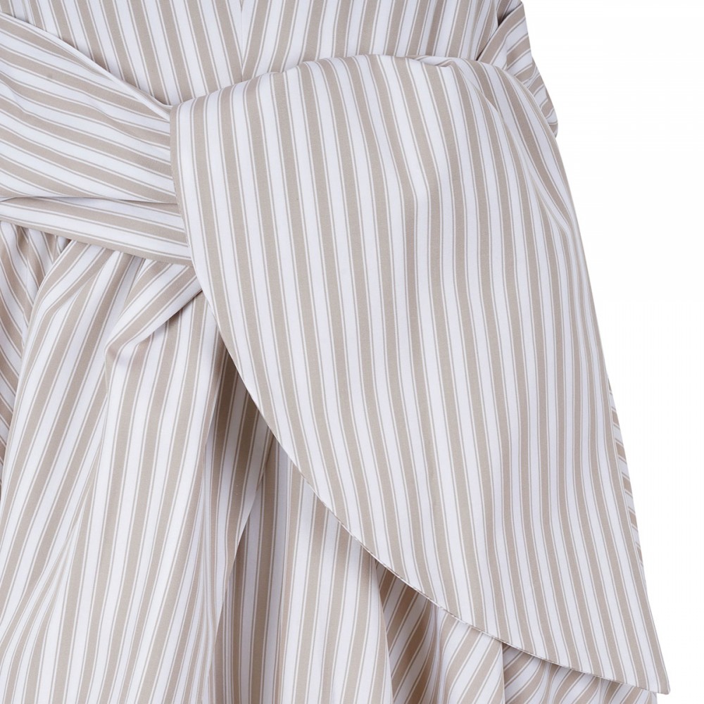 Halterneck knot midi dress