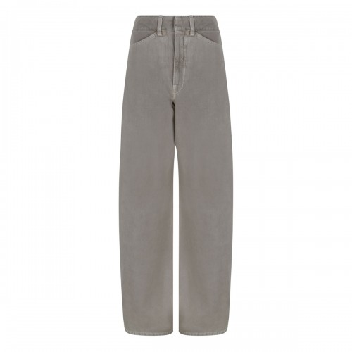 High waist curved pants