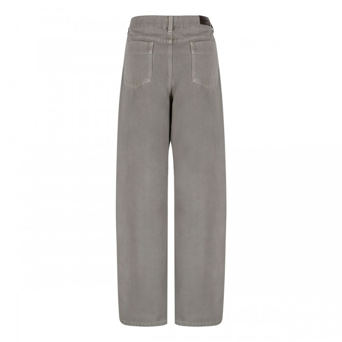 High waist curved pants