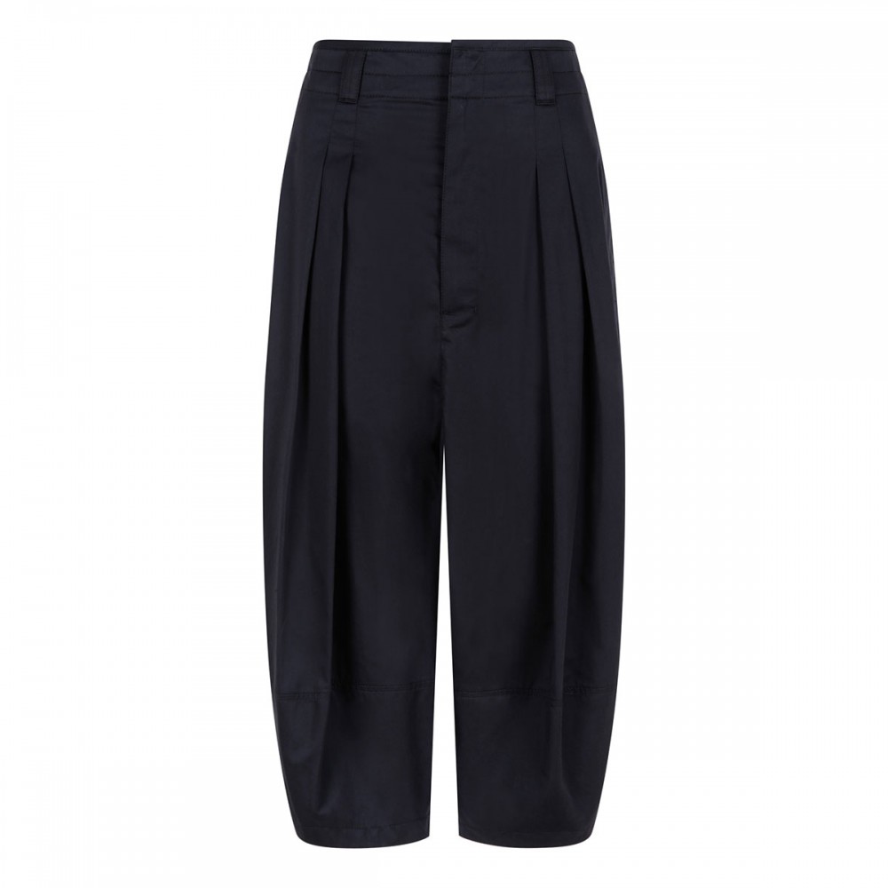 Cotton satin volume bermudas