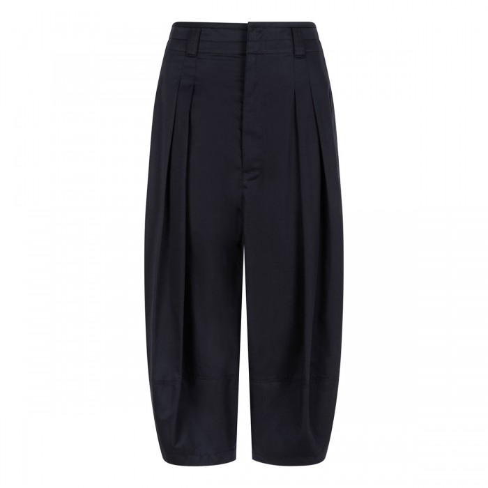 Cotton satin volume bermudas