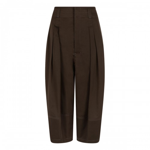 Cotton satin volume bermudas