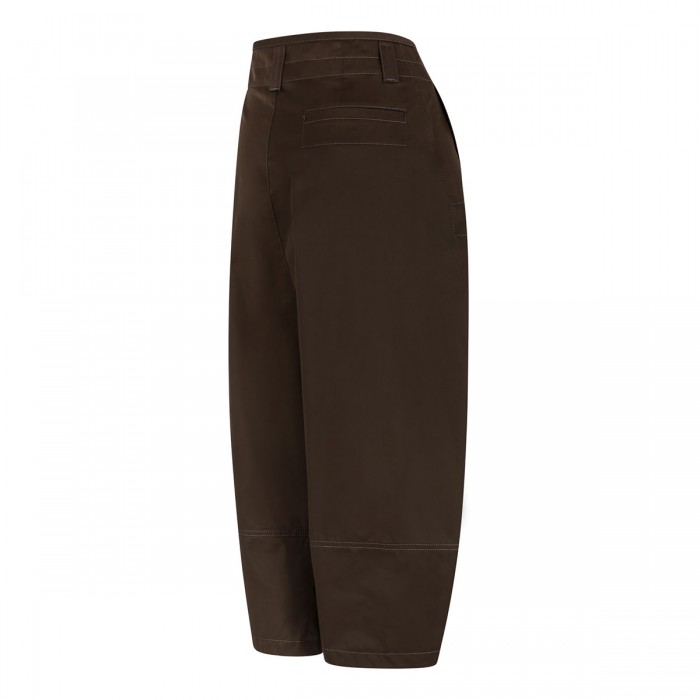 Cotton satin volume bermudas