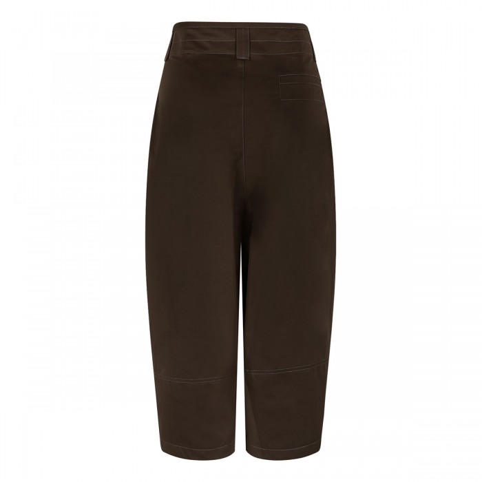 Cotton satin volume bermudas