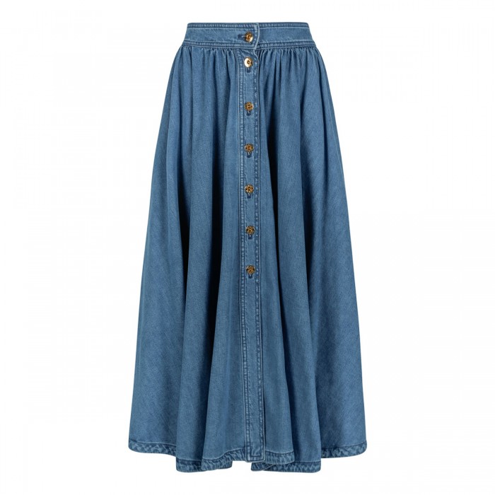 Buttoned maxi skirt