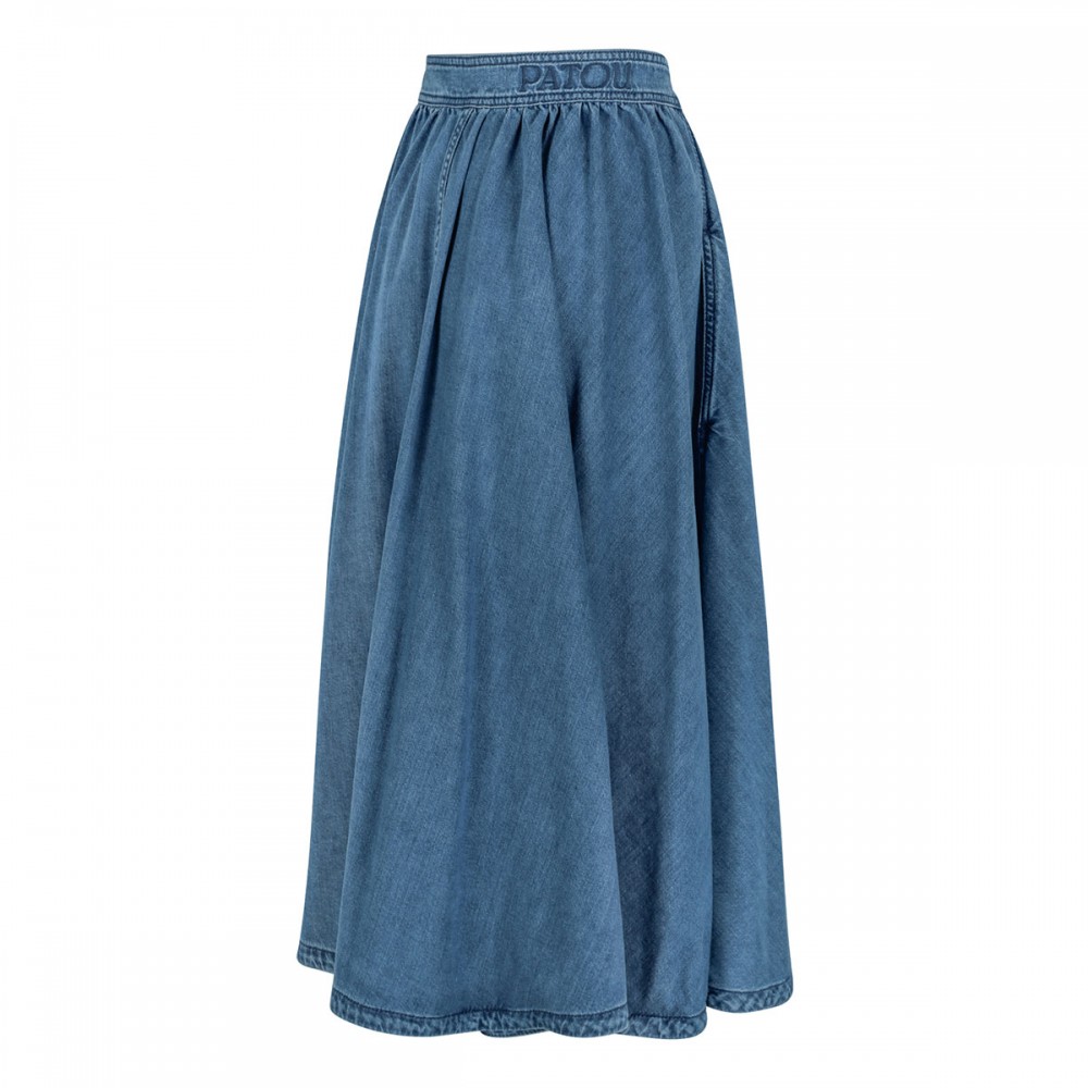 Buttoned maxi skirt