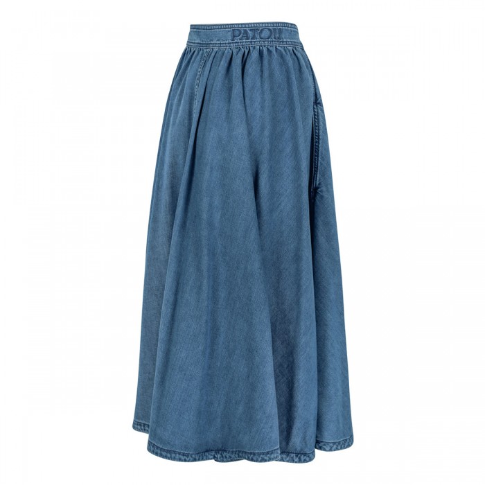 Buttoned maxi skirt