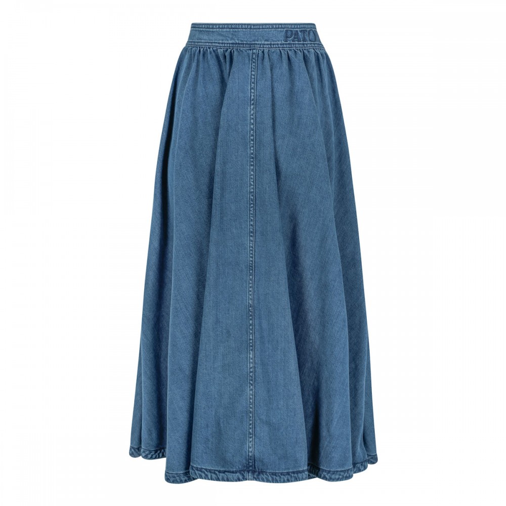 Buttoned maxi skirt
