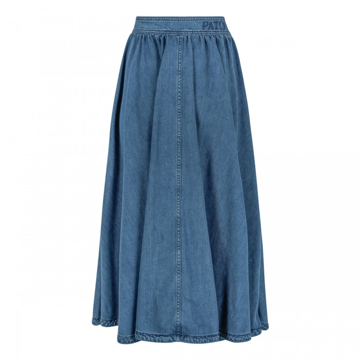 Buttoned maxi skirt