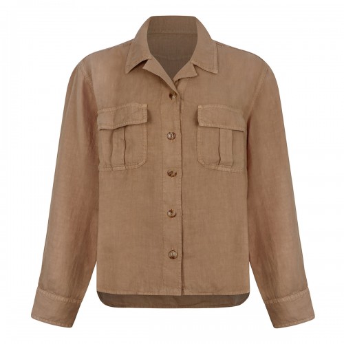 Linen military shirt