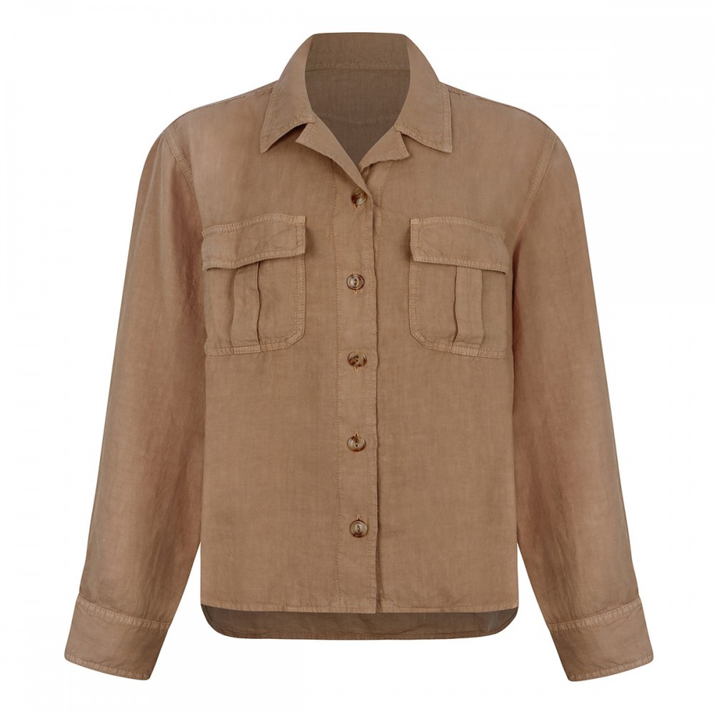 Linen military shirt