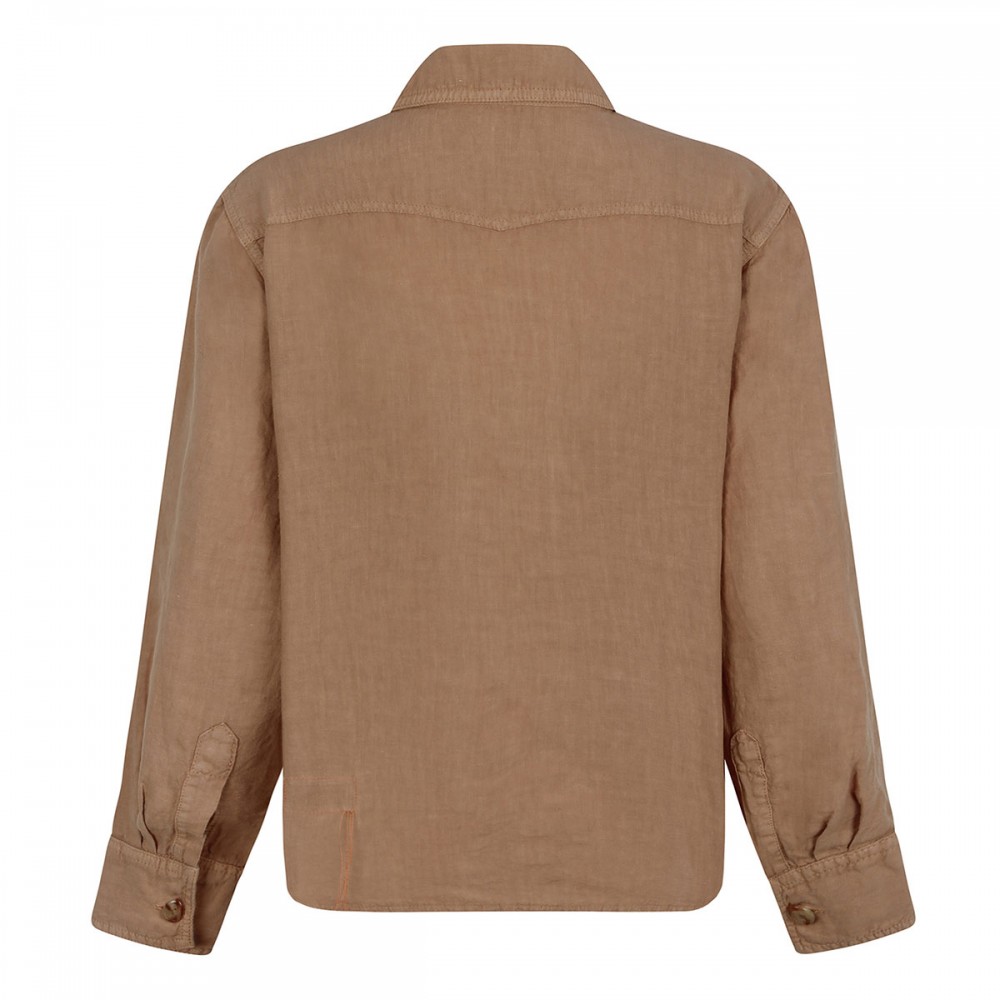 Linen military shirt