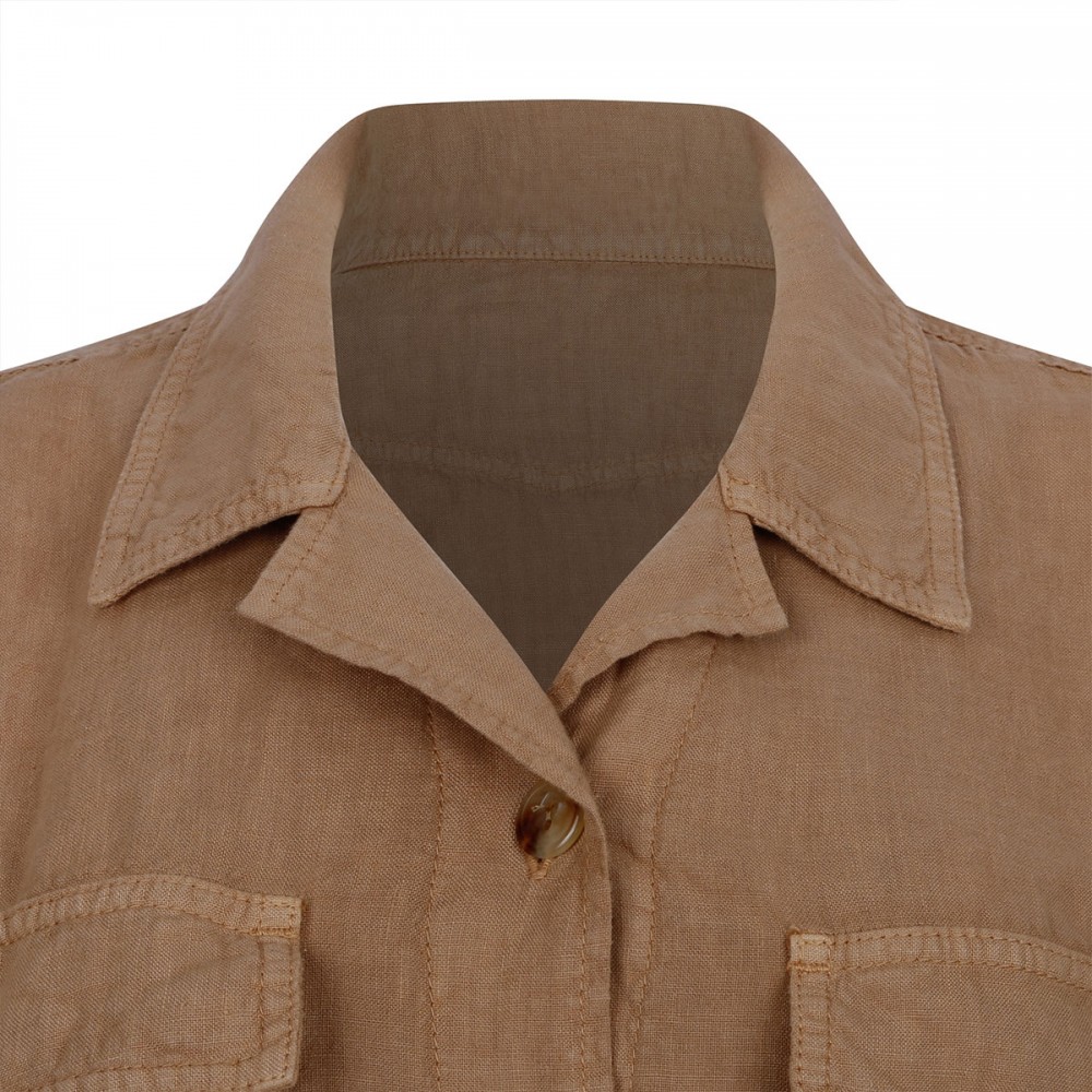 Linen military shirt