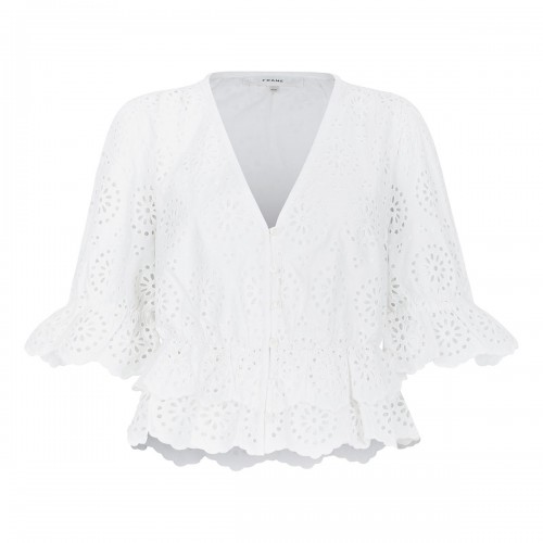 The Solstice Eyelet blouse