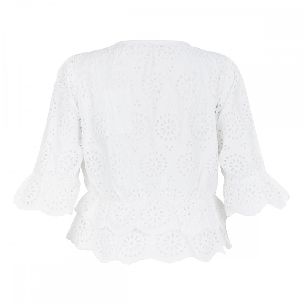 The Solstice Eyelet blouse