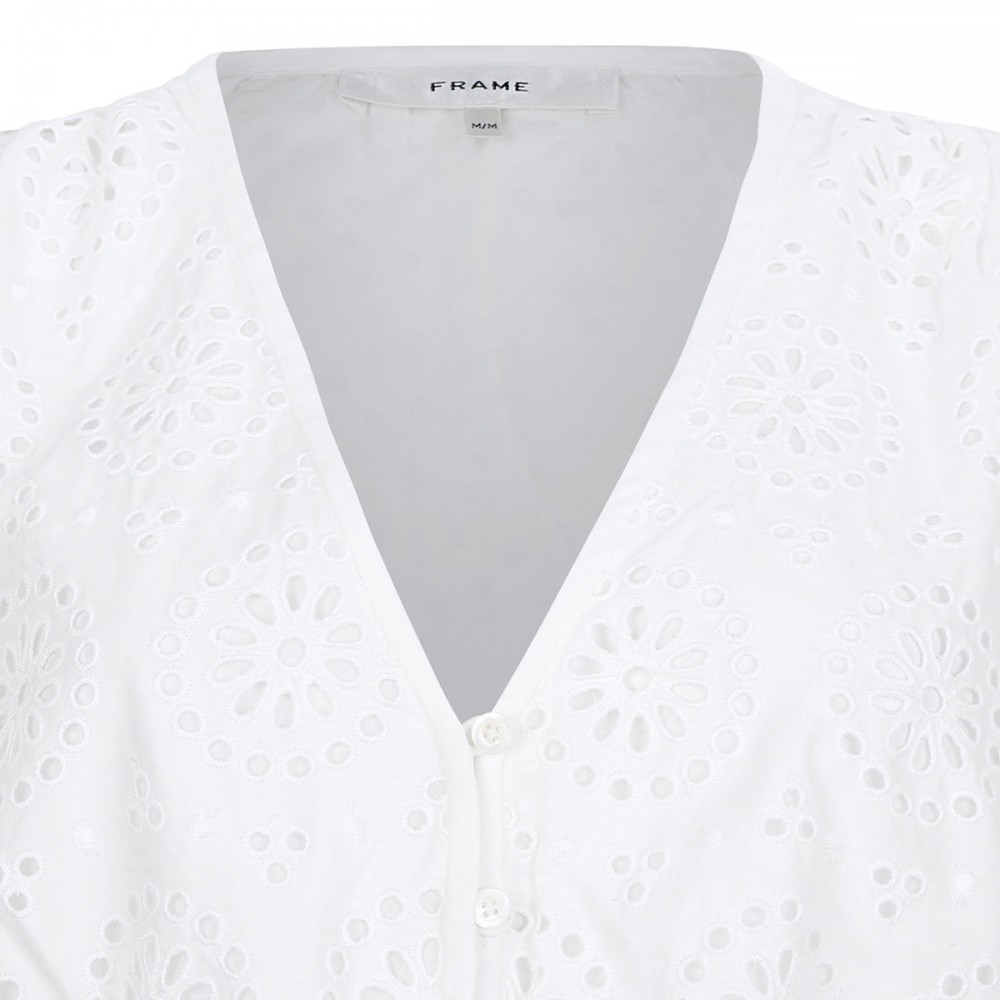 The Solstice Eyelet blouse
