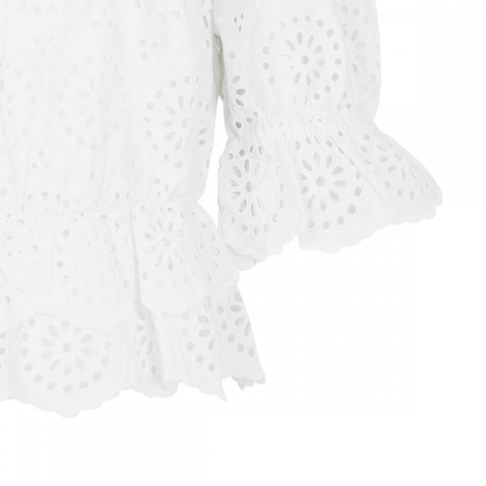 The Solstice Eyelet blouse